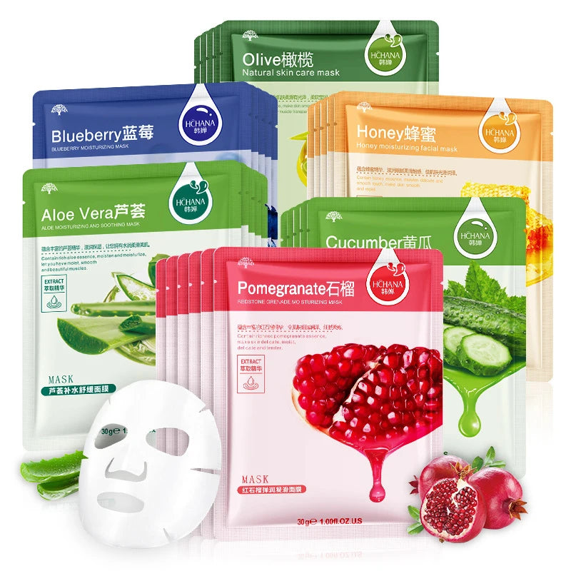 Fruit Essence Hydrating Sheet Mask Set (10-Pack)
