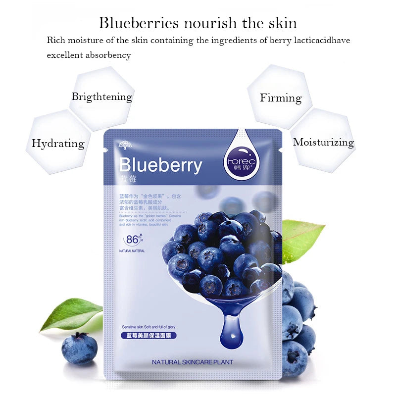 Fruit Essence Hydrating Sheet Mask Set (10-Pack)