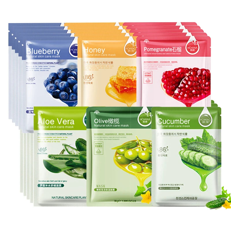 Fruit Essence Hydrating Sheet Mask Set (10-Pack)